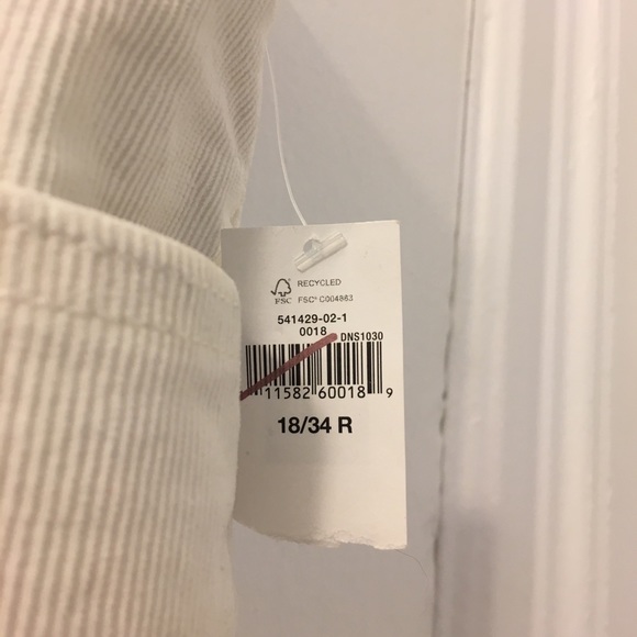 GAP PREMIUM SKINNY JEANS CORDUROY WHITE/CREAM, 18 - Picture 4 of 8